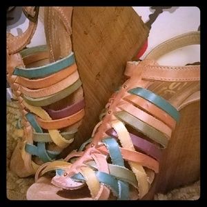 Gently used Sbicca wedges